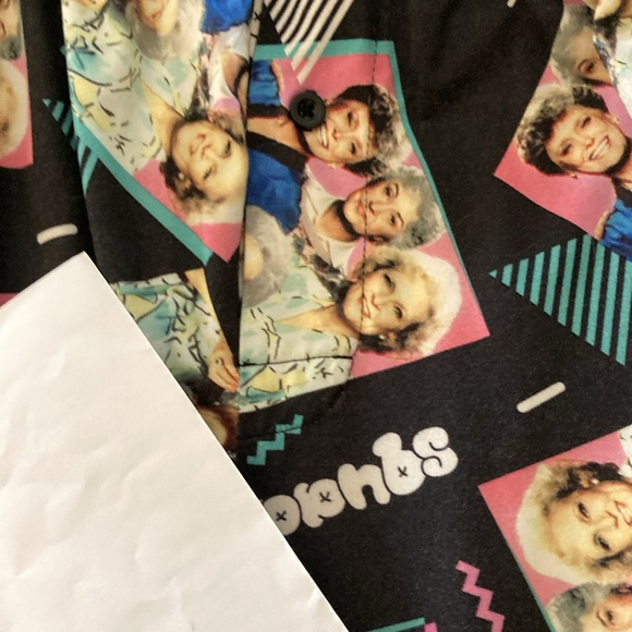 Men The Golden Girls black green pajama lounge pants size L - Picture 8 of 8